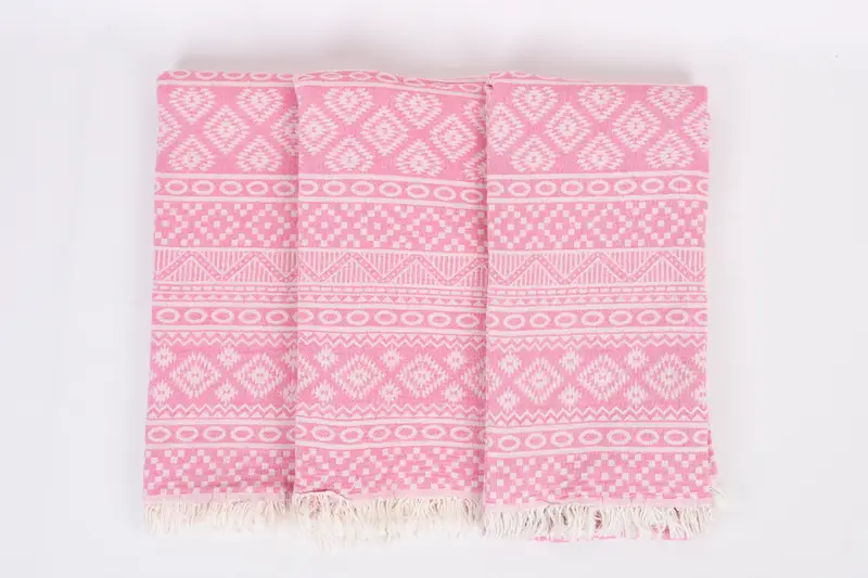 Turkish Towel USA, Personalized Gift For Her, Bridal Shower Favors, 68x36 Cotton Geometric Towel, Personalized Turkish Towel, Turkish Bath Towel Set - 8
