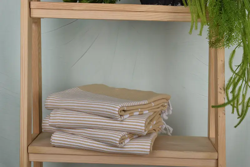 Weihnachten Geschenke, leichtes Handtuch, 70 x 40 Baumwollstreifenhandtuch, absorbierendes türkisches Handtuch, Schaltuch, Luxustuch, authentisches türkisches Hammam Peshtemal - 7