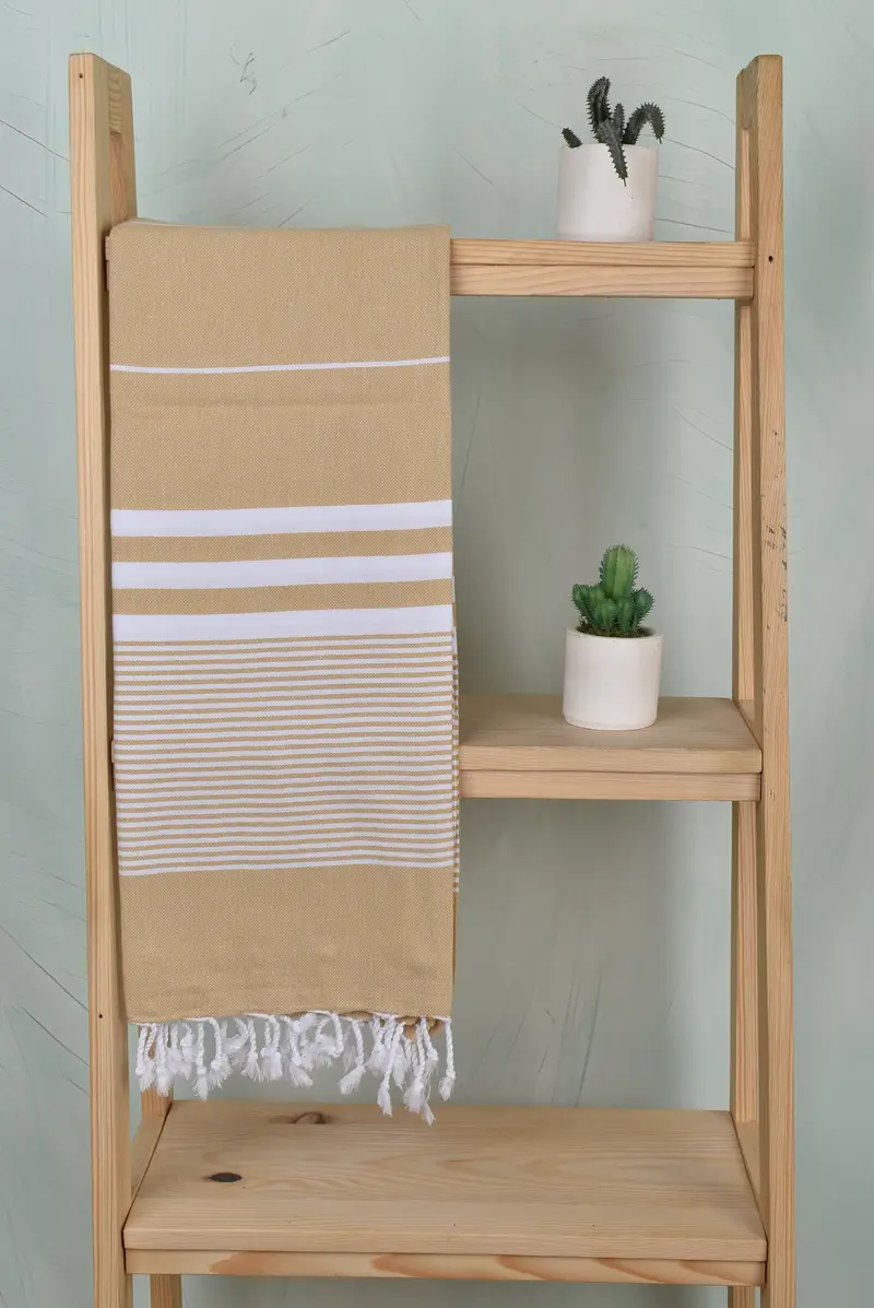 Weihnachten Geschenke, leichtes Handtuch, 70 x 40 Baumwollstreifenhandtuch, absorbierendes türkisches Handtuch, Schaltuch, Luxustuch, authentisches türkisches Hammam Peshtemal - 8