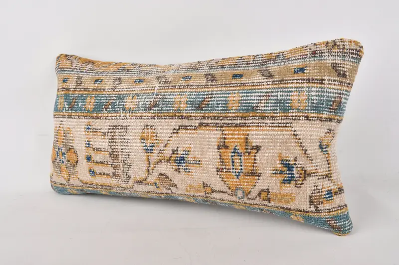 Luxury Pillow, Interior Designer Pillow, 12x24 Beige Cushion Case, Pillow Case, Vintage Kilim Throw Pillow, Tribal Pillow Case, Gift Pillow - 3