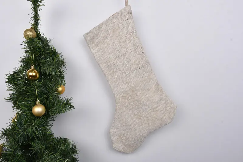 Şenlikli 7 İnç Noel Süsleri Deseni, Rahat Tatil Çorabı