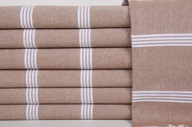 Bridesmaid Gift Towel, Unique Wedding Gift, 70x30 Cotton Striped Towel, Home Gift, Absorbent Turkish towel, Turkish Towel Set, Bachelor Gifts - 1