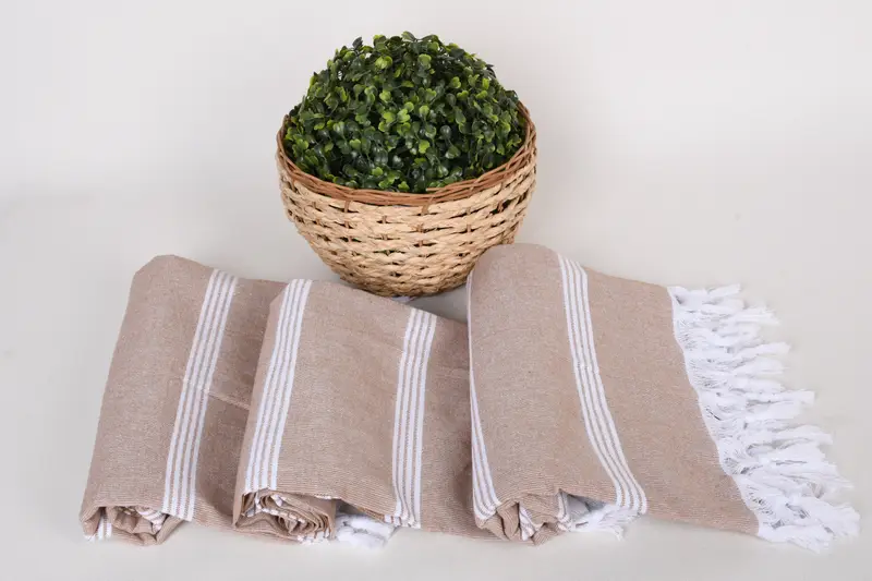 Bridesmaid Gift Towel, Unique Wedding Gift, 70x30 Cotton Striped Towel, Home Gift, Absorbent Turkish towel, Turkish Towel Set, Bachelor Gifts - 8