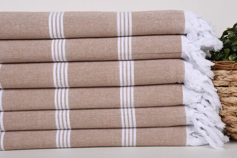 Bridesmaid Gift Towel, Unique Wedding Gift, 70x30 Cotton Striped Towel, Home Gift, Absorbent Turkish towel, Turkish Towel Set, Bachelor Gifts - 2