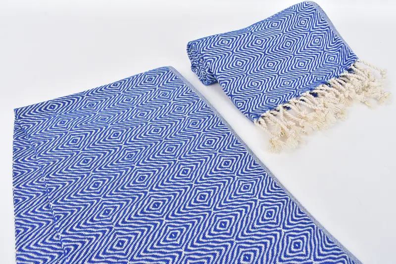 Monogram Hand Towel, Custom Name Towel, Personalized Hand Towel, Best Friend Gift Ideas, Personalized Dish Towel, 36x18 Cotton Zigzag Diamond Towel - 7