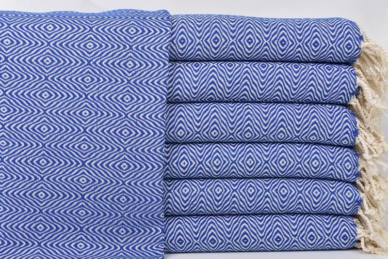 Monogram Hand Towel, Custom Name Towel, Personalized Hand Towel, Best Friend Gift Ideas, Personalized Dish Towel, 36x18 Cotton Zigzag Diamond Towel - 1
