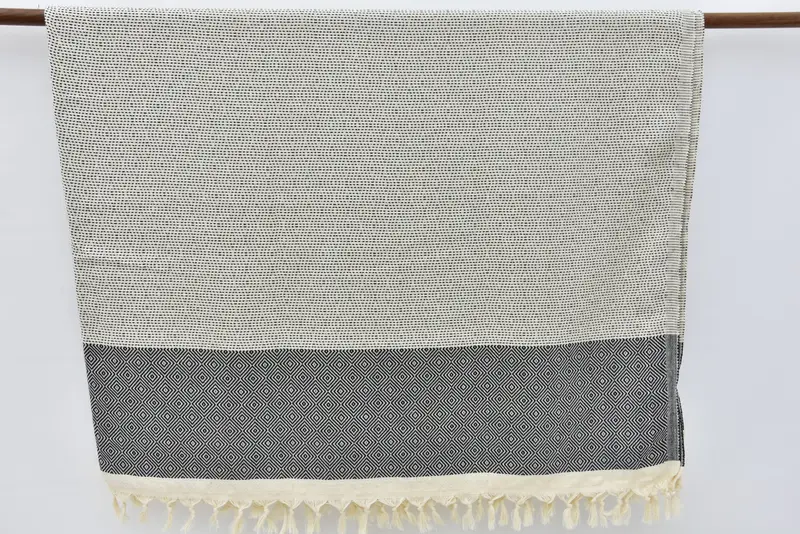 Handmade Gift, Custom Wedding Gifts, 104x80 Cotton Diamond Towel, Bedspread, Turkish Blanket Queen, Bridesmaid Gifts, Shower Curtain - 6