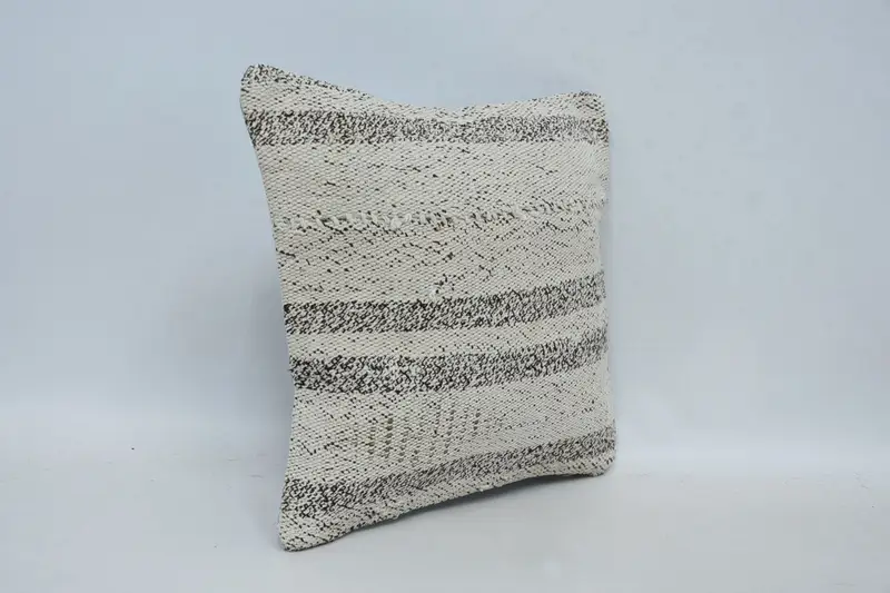 Kilim Pillow, Pillow Sham, Pillow for Sofa, Home Decor Pillow, Neutral Pillow, 12x12 Beige Cushion, Garden Pillow Sham, Bright Pillow Cover - 3