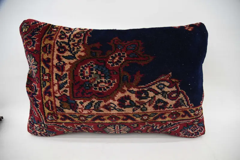 Handmade Kilim Cushion, 16x24 Brown Cushion, Living Room Throw Cushion Cover, Pillow for Sofa, Cotton Cushion, Turkish Pillow, Cushion Cover - 4