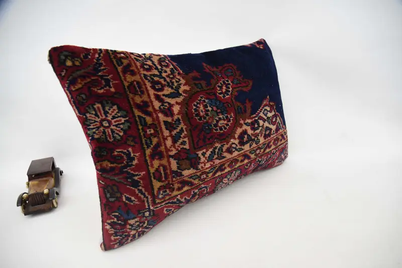 Handmade Kilim Cushion, 16x24 Brown Cushion, Living Room Throw Cushion Cover, Pillow for Sofa, Cotton Cushion, Turkish Pillow, Cushion Cover - 3