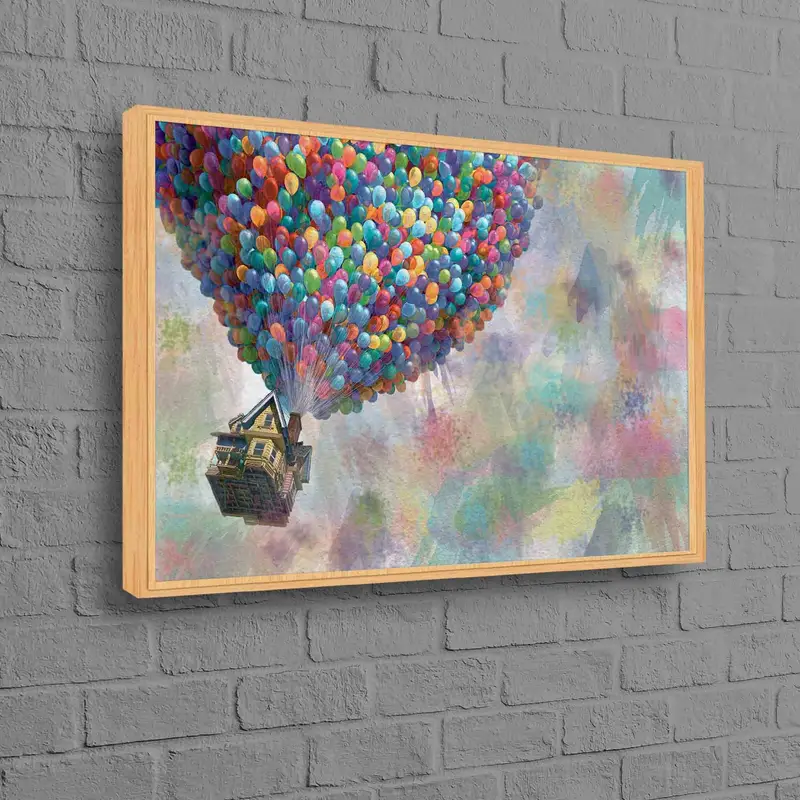 Vibrant Up Movie Balloons Canvas Print - Carl Fredricksen's Adventure