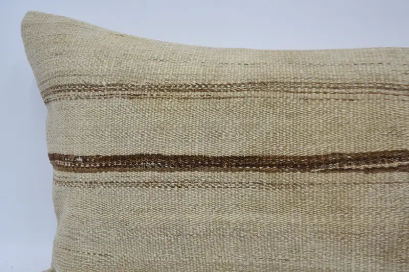 16x48 Beige Pillow Case, Kilim Pillow, Throw Kilim Pillow, Cushion Case, Ethnic Pillow Cover Pillow Cover, Home Decor Pillow - 2