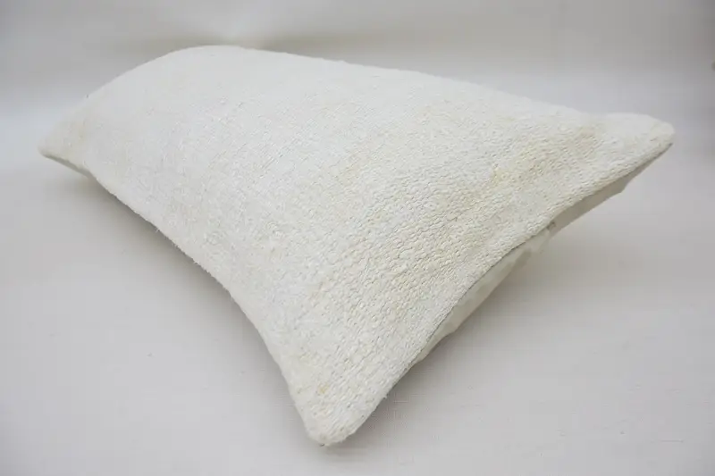 Cushion Case, Ethnical Kilim Rug Pillow, Turkish Kilim Pillow, Luxury Pillow Cover, Pet Pillow Sham, 12x24 White Cushion Case, Gift Pillow - 6