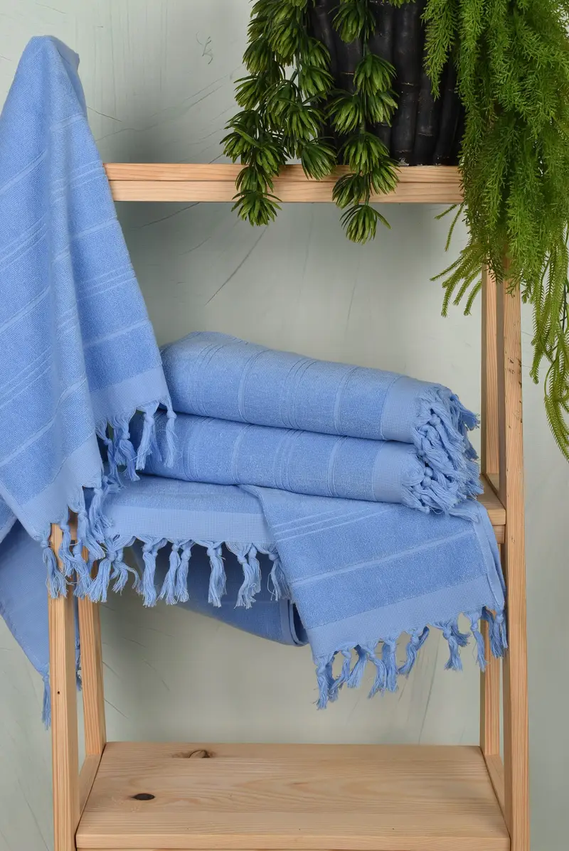 Wedding Gift, Custom Hand Towel, Monogram Towels, Turkish Towel Hand Towel, 40x18 Cotton Striped Terry Towel, Organic Towel, Christmas Hand Towel - 6