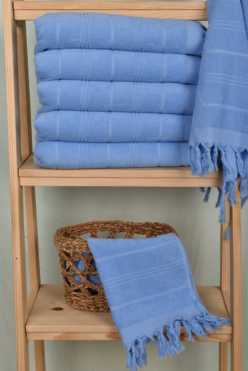 Wedding Gift, Custom Hand Towel, Monogram Towels, Turkish Towel Hand Towel, 40x18 Cotton Striped Terry Towel, Organic Towel, Christmas Hand Towel - 3
