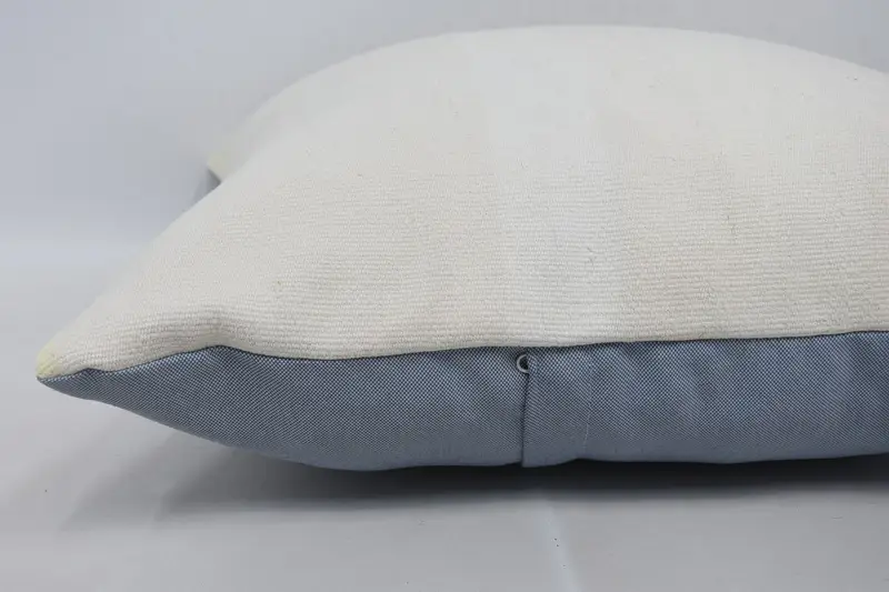 Garden Pillow, 22x22 Beige Pillow Sham, Sustainable Cushion, Vintage Kilim Pillow, Interior Designer Pillow, Boho Pillow Sham Cover, Cushion Cover - 5