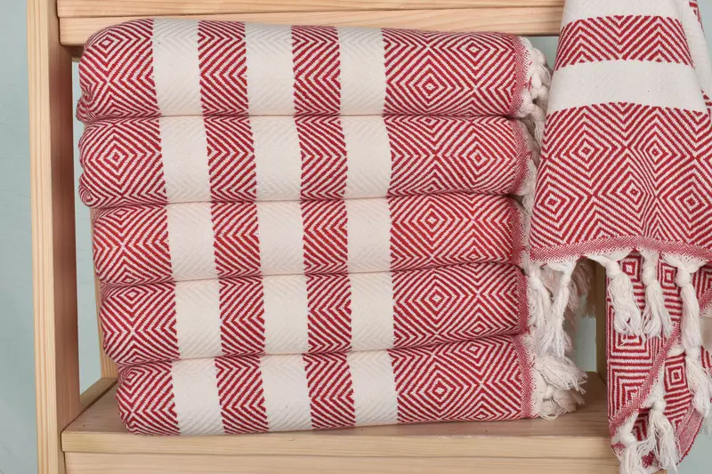 32x20 Cotton Diamond Towel, Small Bath Towels, Merry Christmas Gifts, Bathroom Towels, Monogrammed Turkish Towel, Turkish Towel Hand Towel - 2