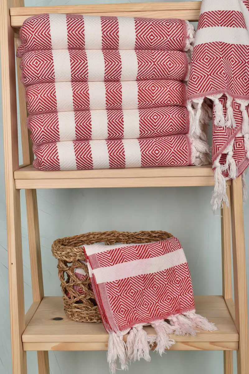 32x20 Cotton Diamond Towel, Small Bath Towels, Merry Christmas Gifts, Bathroom Towels, Monogrammed Turkish Towel, Turkish Towel Hand Towel - 3