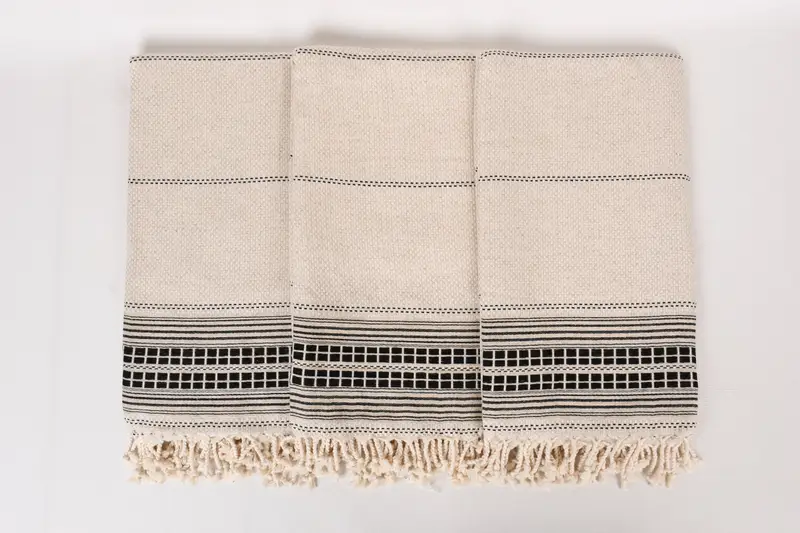 Gift For Her, 68x40 Linen Striped Towel, Unique Wedding Gift, Home Decor Gifts, Turkish Bath Towel Set, Monogrammed Beach Towel, Home Gift - 7