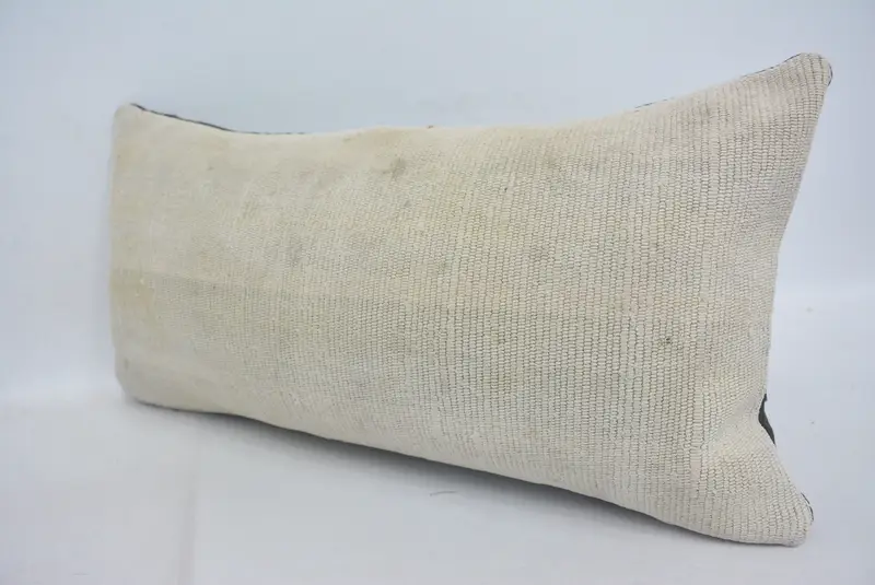 Geometric Embroidered Pillow, 12x24 Inches Size Decorative Pillow - 4