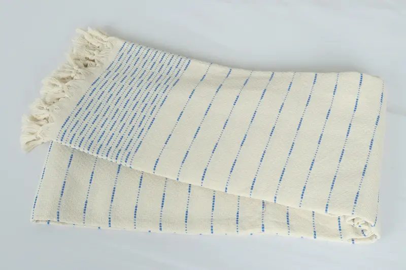 Bachelor Gift, Thanksgiving Tablecloth, Personalized Blanket, Bedspread, 98x92 Cotton Striped Design Towel, Throw Blanket Couch, Family Gift Basket - 6