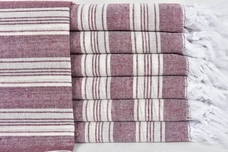 70x40 Cotton Striped Towel, Travel towel, Handmade Gift, Bachelorette Party Decorations, Custom Name Towel, Bridal Shower Gift, Custom Towel Beach - 1
