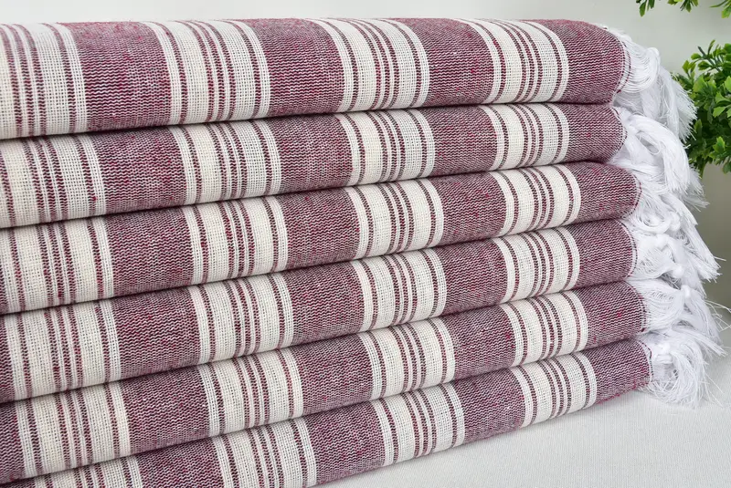70x40 Cotton Striped Towel, Travel towel, Handmade Gift, Bachelorette Party Decorations, Custom Name Towel, Bridal Shower Gift, Custom Towel Beach - 3