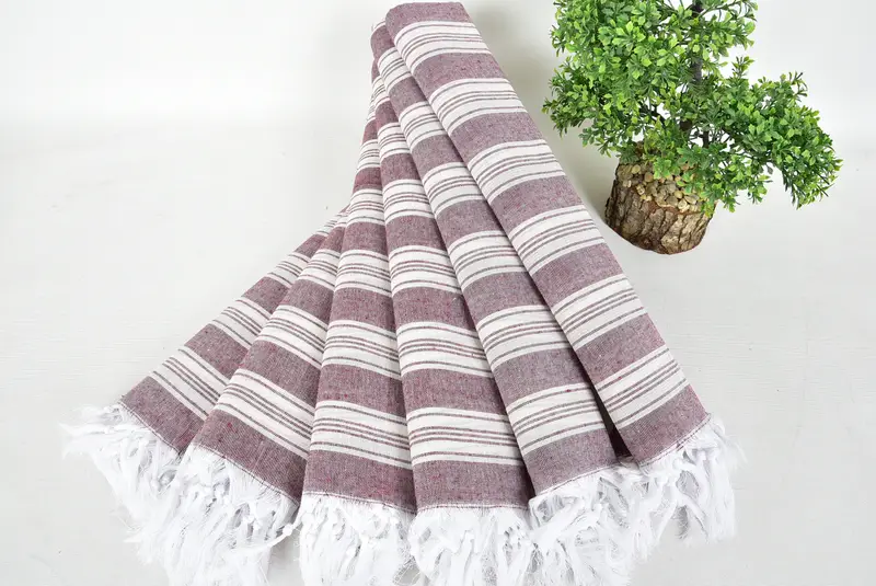 70x40 Cotton Striped Towel, Travel towel, Handmade Gift, Bachelorette Party Decorations, Custom Name Towel, Bridal Shower Gift, Custom Towel Beach - 4