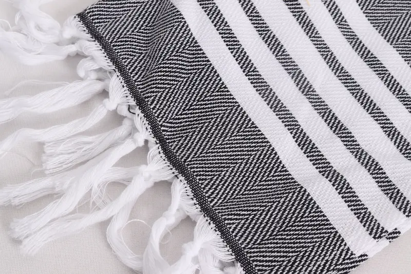 Customized Turkish Towel, Personalized Dish Towel, Bathroom Towels, 40x20 Cotton Zig zag Towel, Bridesmaid Gifts, Best Friend Christmas Gift - 7