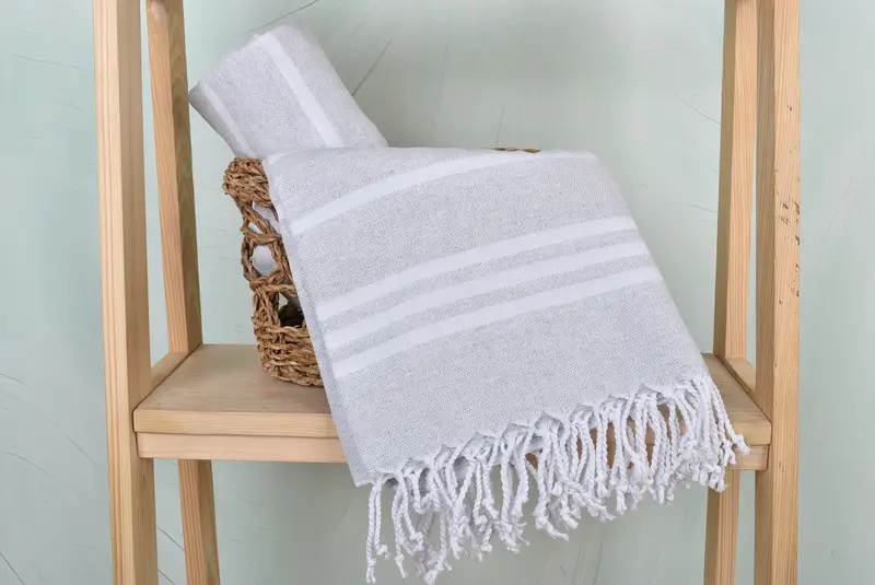 Custom Wedding Gifts, 70x40 Cotton Striped Towel, Gift For Best Friend, Summer Gift, Quick-dry towel, Monogrammed Turkish Towel, Best Wedding Gift - 4