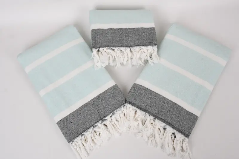 Valentines Day Gift, 64x40 Cotton Striped Towel, Organic cotton Turkish peshtemal towel, Turkish hand towel, Home Decor Gifts, Personalized Gift - 6