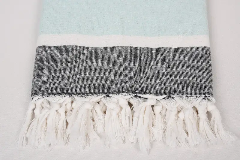 Valentines Day Gift, 64x40 Cotton Striped Towel, Organic cotton Turkish peshtemal towel, Turkish hand towel, Home Decor Gifts, Personalized Gift - 3