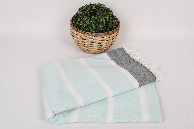 Valentines Day Gift, 64x40 Cotton Striped Towel, Organic cotton Turkish peshtemal towel, Turkish hand towel, Home Decor Gifts, Personalized Gift - 4