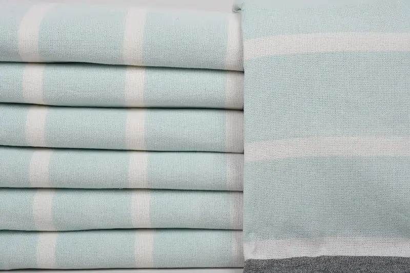 Valentines Day Gift, 64x40 Cotton Striped Towel, Organic cotton Turkish peshtemal towel, Turkish hand towel, Home Decor Gifts, Personalized Gift - 1