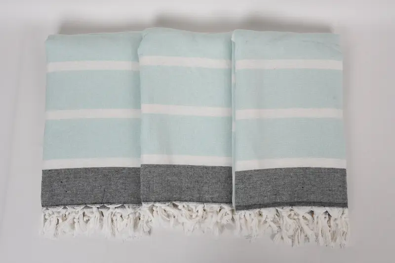 Valentines Day Gift, 64x40 Cotton Striped Towel, Organic cotton Turkish peshtemal towel, Turkish hand towel, Home Decor Gifts, Personalized Gift - 7