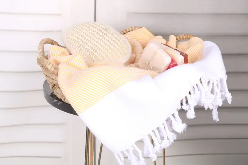 70x40 Cotton Chevron Towel, Lightweight Turkish towel, Turkish Bath Towel Set, Bridesmaid Gifts, Yoga Towel, Bridesmaid Gift Towel, Birthday Gift - 2