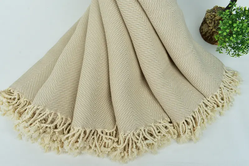 Thin and lightweight Turkish peshtemal, Beach Towel Gift, 70x40 Cotton Chevron Towel, Beach towel, Wedding Favors, Guest Towel, Gift Towel - 4