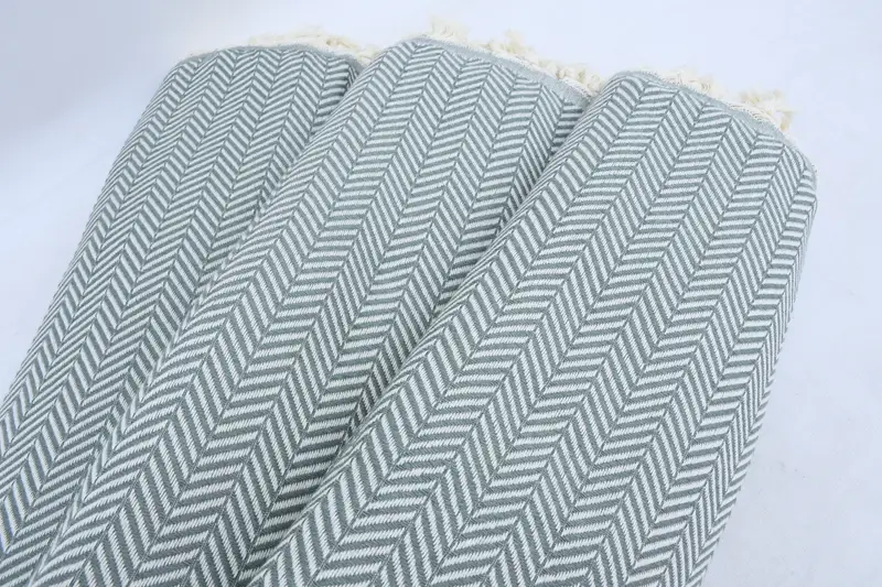 Organic Throw, Bridesmaid Gifts, 92x76 Cotton Chevron Towel, Bridal Shower Favors, Valentine Day Gift For Her, Turkish Blanket, Personalized Blanket - 8