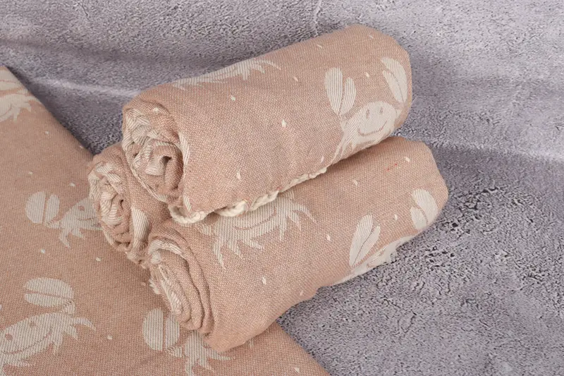 Luxury Beach Towel, 68x40 Cotton Crab Design Towel, Best Beach Towel, Organic Beach Towel, Bridal Shower Favor, Custom Towel, Sand-free towel - 7