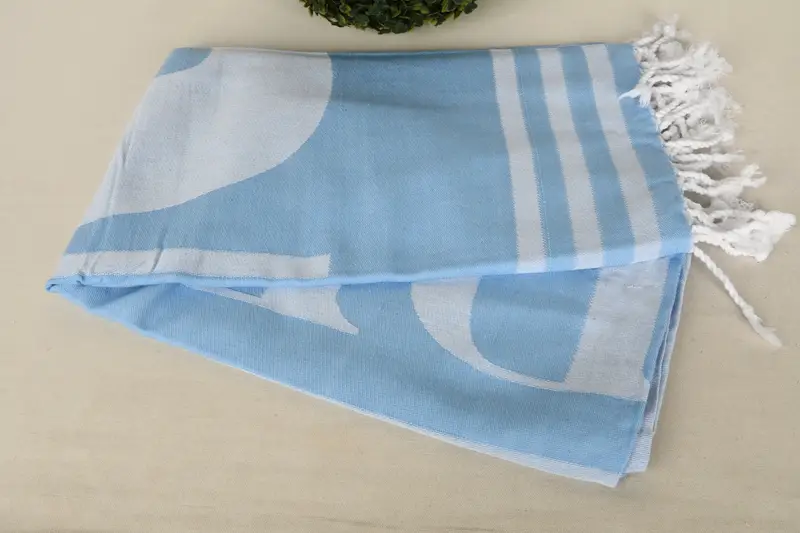 Turkish bath towel, Monogram Towels, 70x40 Cotton Set of 8 Towel, Bride Gift, Bridal Shower Favors, Beach Theme Wedding Gift, Turkish beach towel - 7