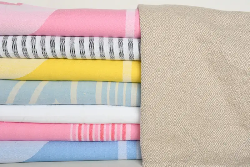 Turkish bath towel, Monogram Towels, 70x40 Cotton Set of 8 Towel, Bride Gift, Bridal Shower Favors, Beach Theme Wedding Gift, Turkish beach towel - 2