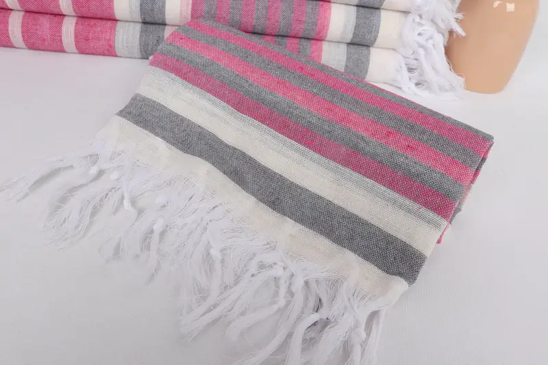 Wedding Gifts Towel, Absorbent towel, 68x40 Cotton Striped Towel, Handmade Turkish hammam towel, Personalized Gift For Her, Quick-dry peshtemal - 4