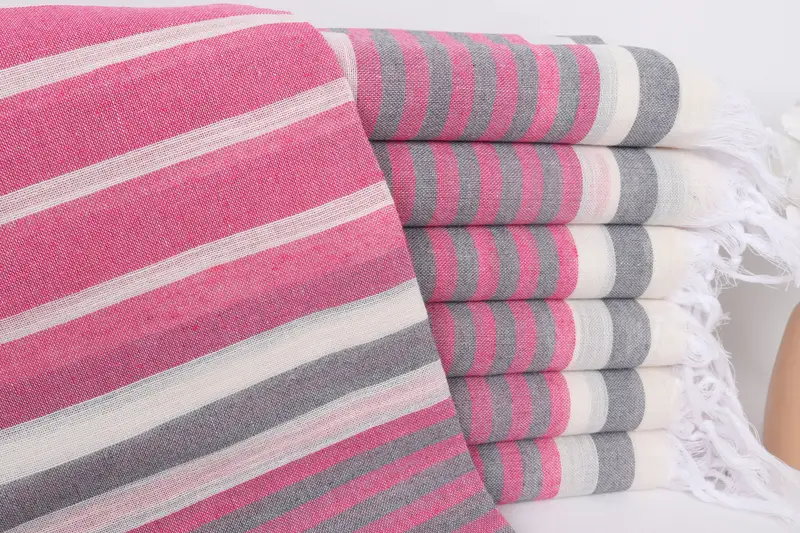 Wedding Gifts Towel, Absorbent towel, 68x40 Cotton Striped Towel, Handmade Turkish hammam towel, Personalized Gift For Her, Quick-dry peshtemal - 1