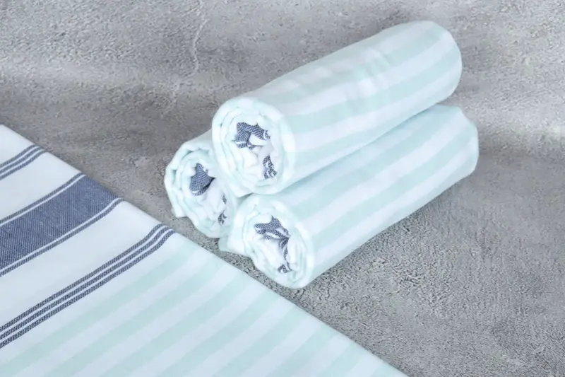 Wedding Gifts Towel, Merry Christmas Gifts, 70x40 Cotton Striped Towel, Bachelor Gifts, Personalized Towel, Lightweight Turkish towel for beach - 8