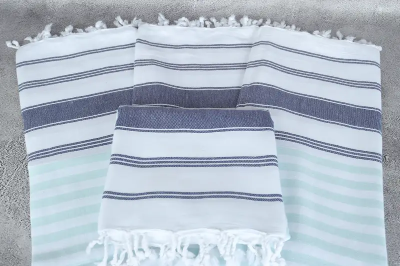 Wedding Gifts Towel, Merry Christmas Gifts, 70x40 Cotton Striped Towel, Bachelor Gifts, Personalized Towel, Lightweight Turkish towel for beach - 4