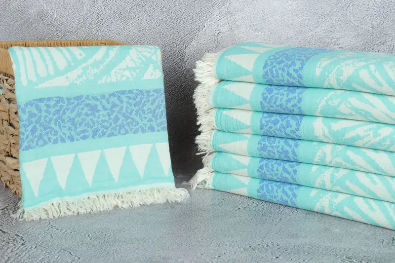 Turkish beach towel, Personalised Gift, Beach Towel Bulk, Girls Weekend Getaways Gifts, 70x40 Cotton Geometric Towel, Turkish bath towel - 4
