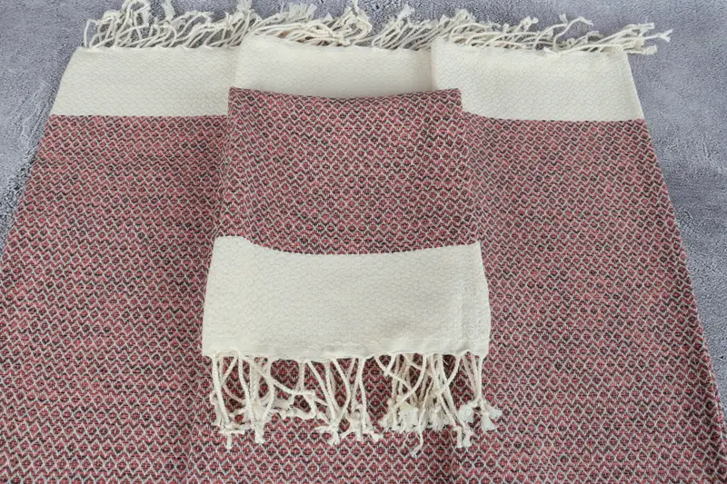 Custom Hand Towel, Small Bath Towels, Housewarming Gift, Handmade Gift, Personalized Dish Towel, Bridal Party Gifts, 40x20 Cotton Diamond Towel - 4