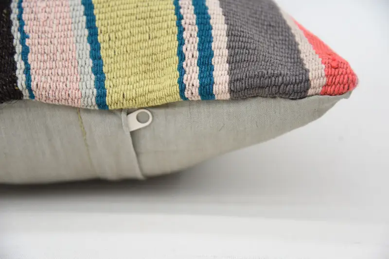 Pillow Sham, Pillow for Couch, Kilim Cushion Sham, Sofa Cushion Cover, Decorative Throw Cushion, Vintage Kilim Pillow, 12x20 Blue Cushion Case - 4