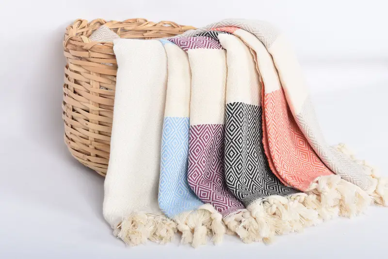 Hand Size Towels, Custom Turkish Towel, Personalized Hand Towel, Gym Towel, Wedding Favors, 36x20 Cotton Diamond Towel, Monogram Kitchen Towel - 4