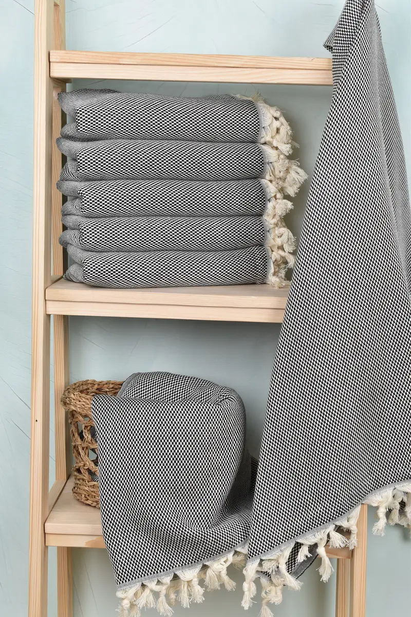Soft towel, Wedding Hand Made Gift, Personalized Turkish Towel, 70x40 Cotton Polka Dot Towel, Bridesmaid Gift Towel, Best Friend Gift Ideas - 3
